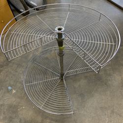 Lazy Susan Rotating Shelf Carousel For Corner Cabinet 