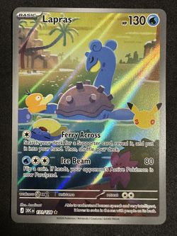 Pokemon Lapras 131/128 Me: 30th Celebration Illustration Rare Holo MINT