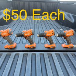 NEW RIDGID 18V Cordless 1/2 in. Drill/Driver (TOOL ONLY) **$50 Each**