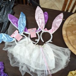 Halloween Bunny Fairy Costume Skirt And Bunny Ears