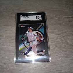 Anthony Volpe Finest Yankees Rookie Sgc 10