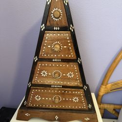 Vintage Pyramid Wood Drawers
