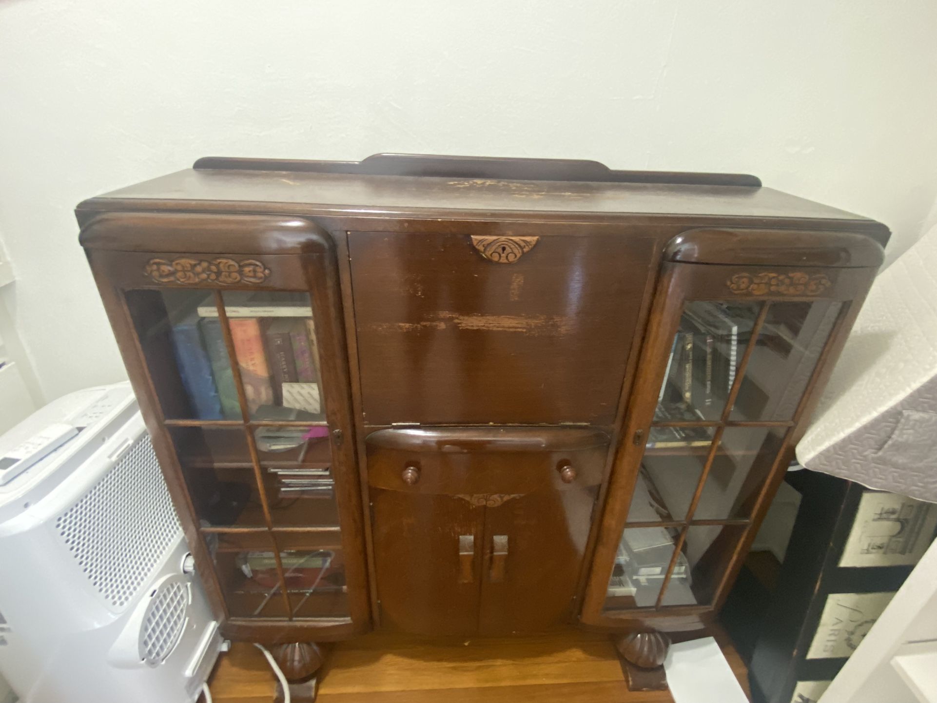 Antique Secretary Bookcase Desk