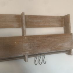 Shelf With Hooks