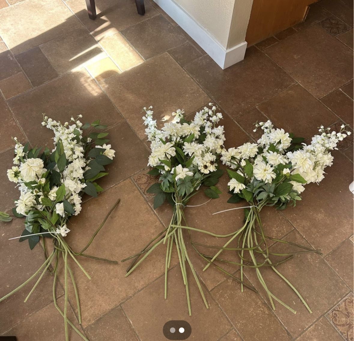 Artificial White Flowers 