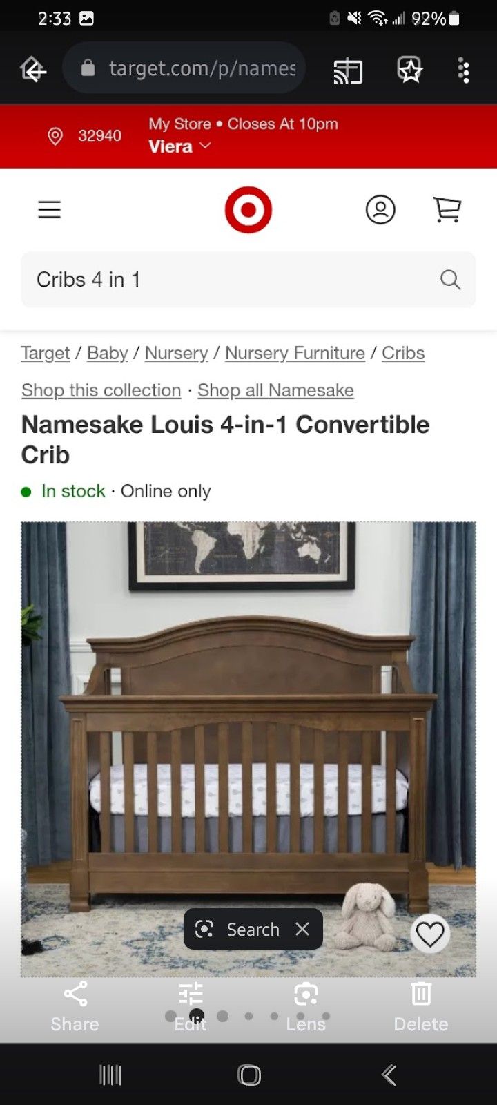 4 In 1 Baby Crib