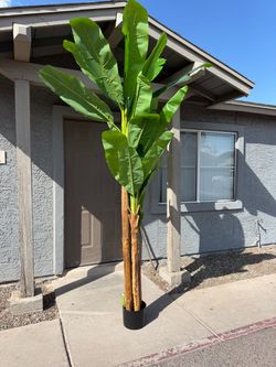X-Large 9ft Tall Artificial Banana Faux Palm Tropical Tree Home Decor