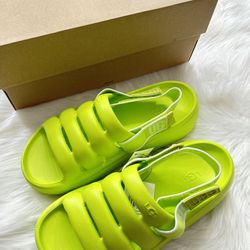 UGG Australia Womens Sport Yeah Slingbacks Sandals Neon Green Size 6