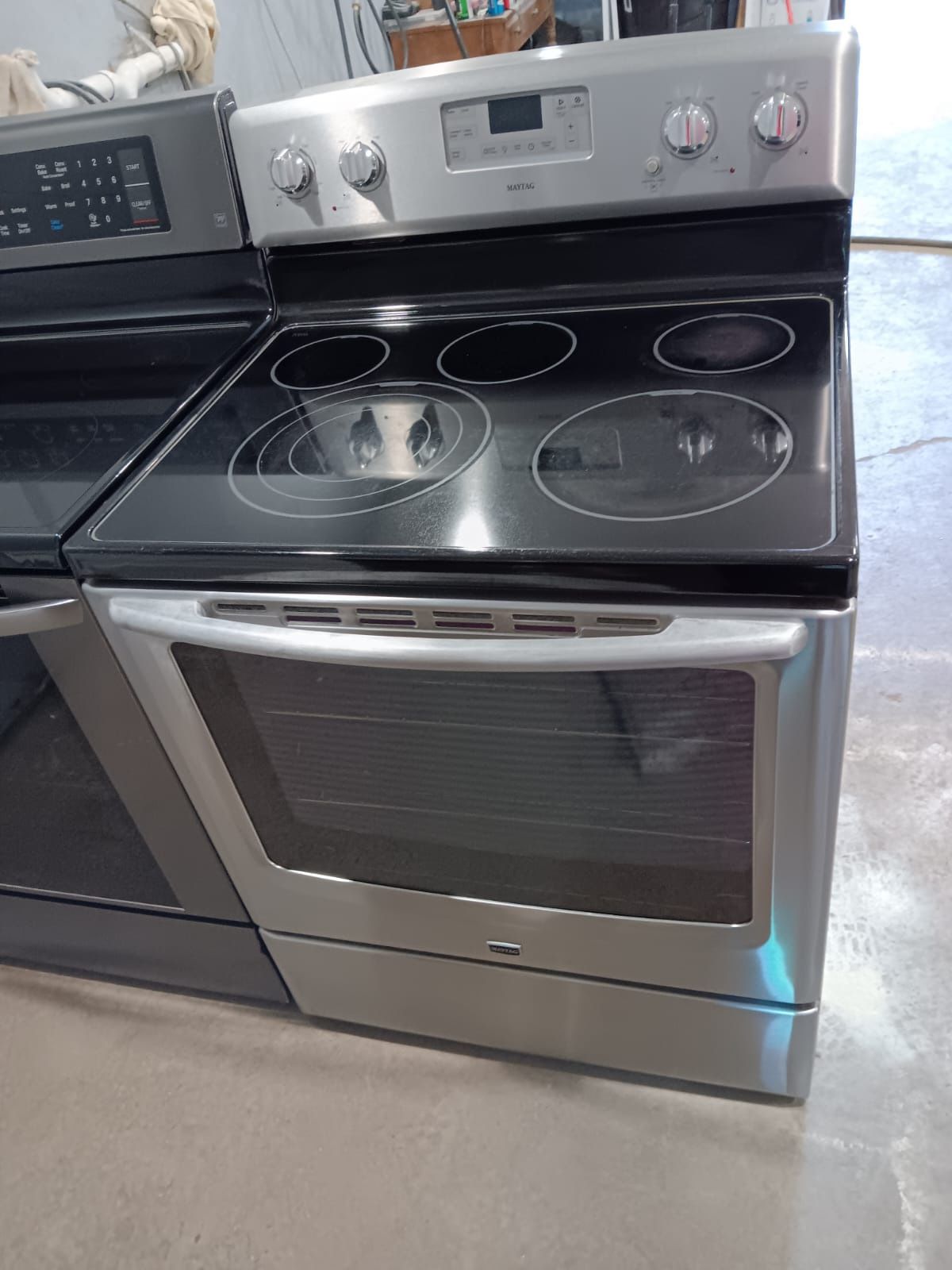 Maytag Stove Electric Stainless Steel