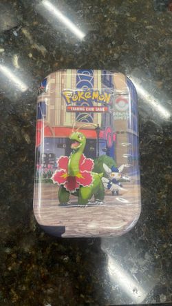 Pokemon Lumiose City Meganium mini tin