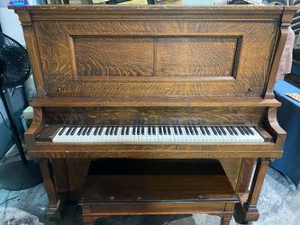 *Free* Weber 58" Tiger Oak Upright Piano | *Delivery Available*