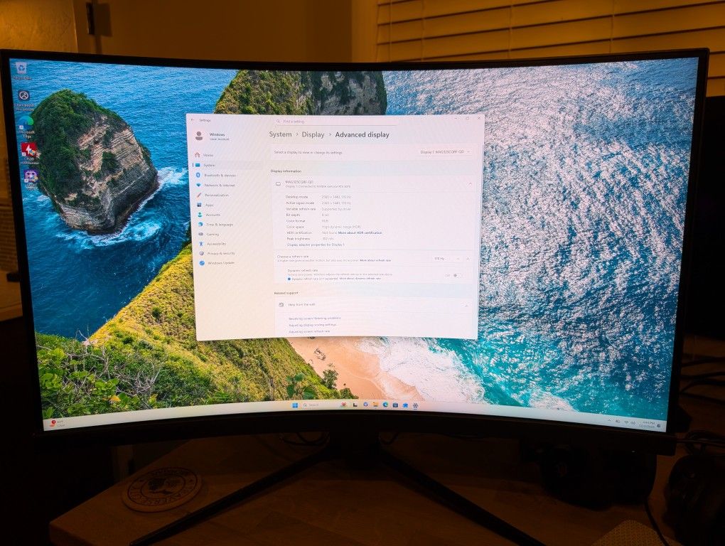 MSI 32in Curved 170hz HDR 2k Gaming Monitor