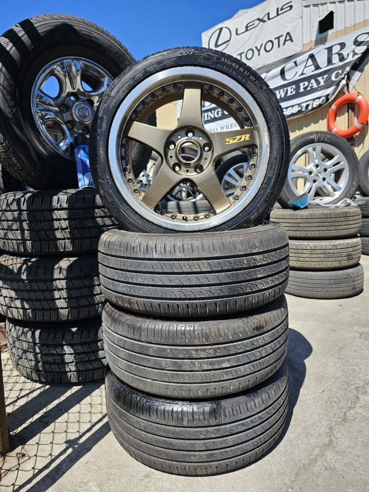 5Zigen 5ZR Copse 17 Inch Wheels And Tires 5x114.3