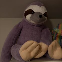 Sloth and Bulldog Plushies