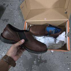 Timberland Pro Gladstone ESD Slip-On Steel Toe Shoes W 7.5 M 6.5