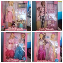 💞NEW CAREER  AND PRINCESS  STYLE FRIEND DOLLS. PRICE IS CHOICE