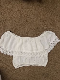 Forever 21 off the shoulder ivory top