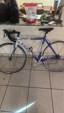 Trek Road Bike Blue and White