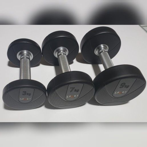 Dumbbells Set - 3 Pairs - 6lb , 15lb , 20lb