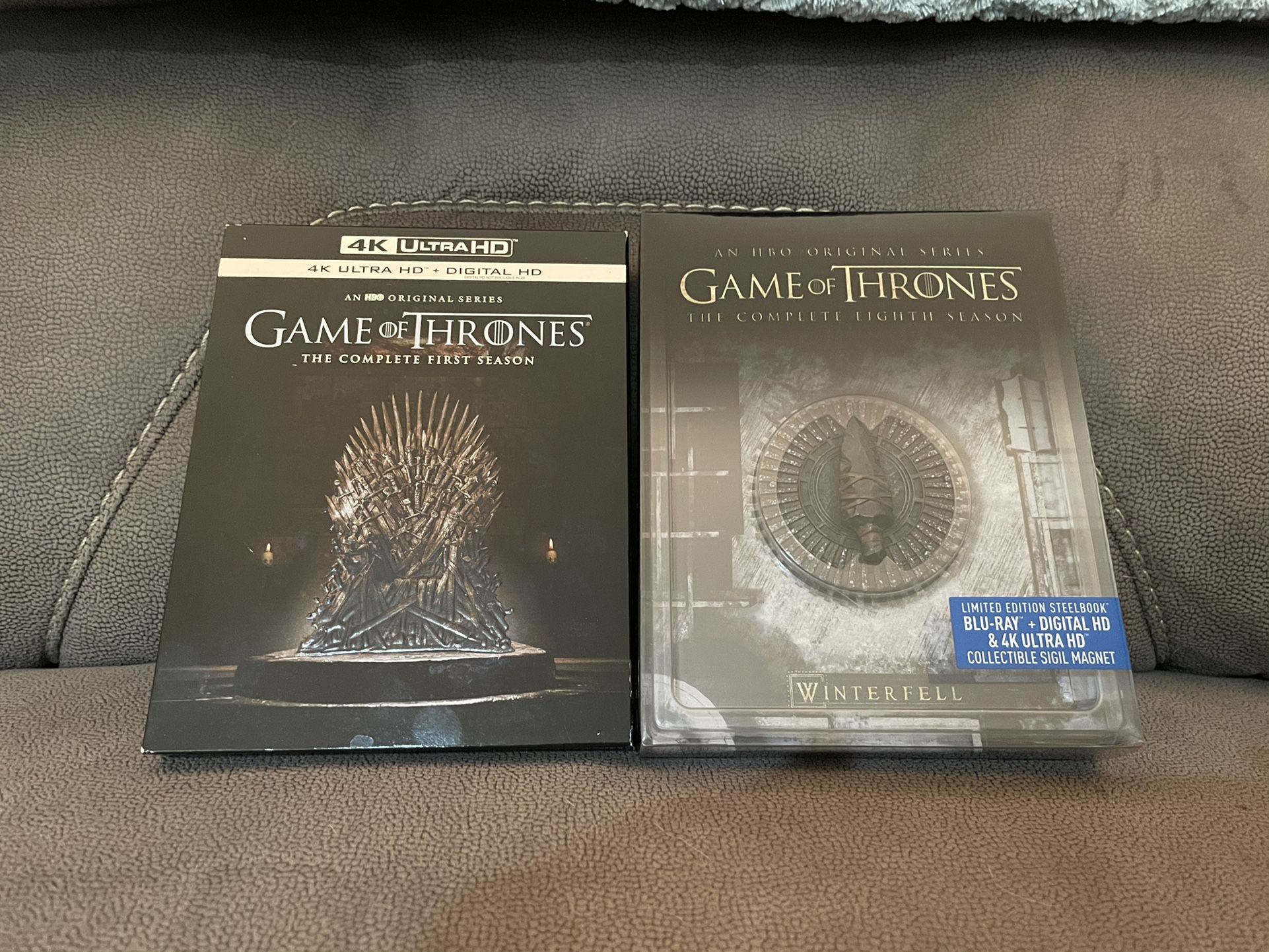 Game of Thrones Season 1 & 8 4K UHD Boxsets