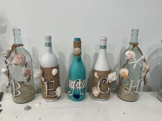Wine Bottle Beach Decor