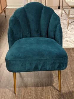 Decorative Chair Turquoise Blue Green Large
