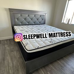 King Bed Frame With Matress 