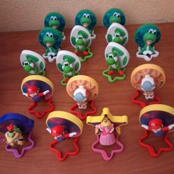 The Super Mario Galaxy McDonalds Keychaings Toys Together Cash$35