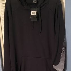 NWT Nike Big Check Logo Dri-Fit Suit Black Hoodie XXL, Black Sweatpants XL $110