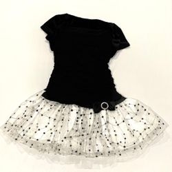 Pretty Black And White Frock 8 - 10 Year Old