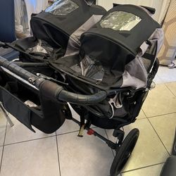 Baby Jogger Summit X3 Double Jogging Stroller.