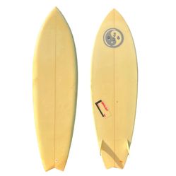 Vintage Twin Fin Fish 6’6”