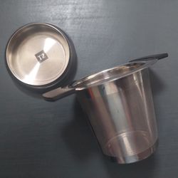 T2 Stainless Steel & Rubber Mesh Teacup Strainer for Home Kitchen Tea or Coffee