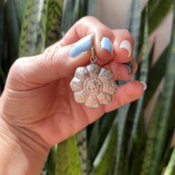 Sterling Silver Floral Pendant