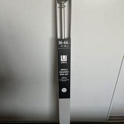 Single  Rod Drapery Rod 36-66 Inches / Palo Para Cortina 