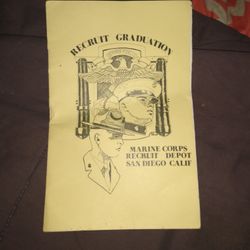 Vintage 28 August 1981 Marine Corps Graduation