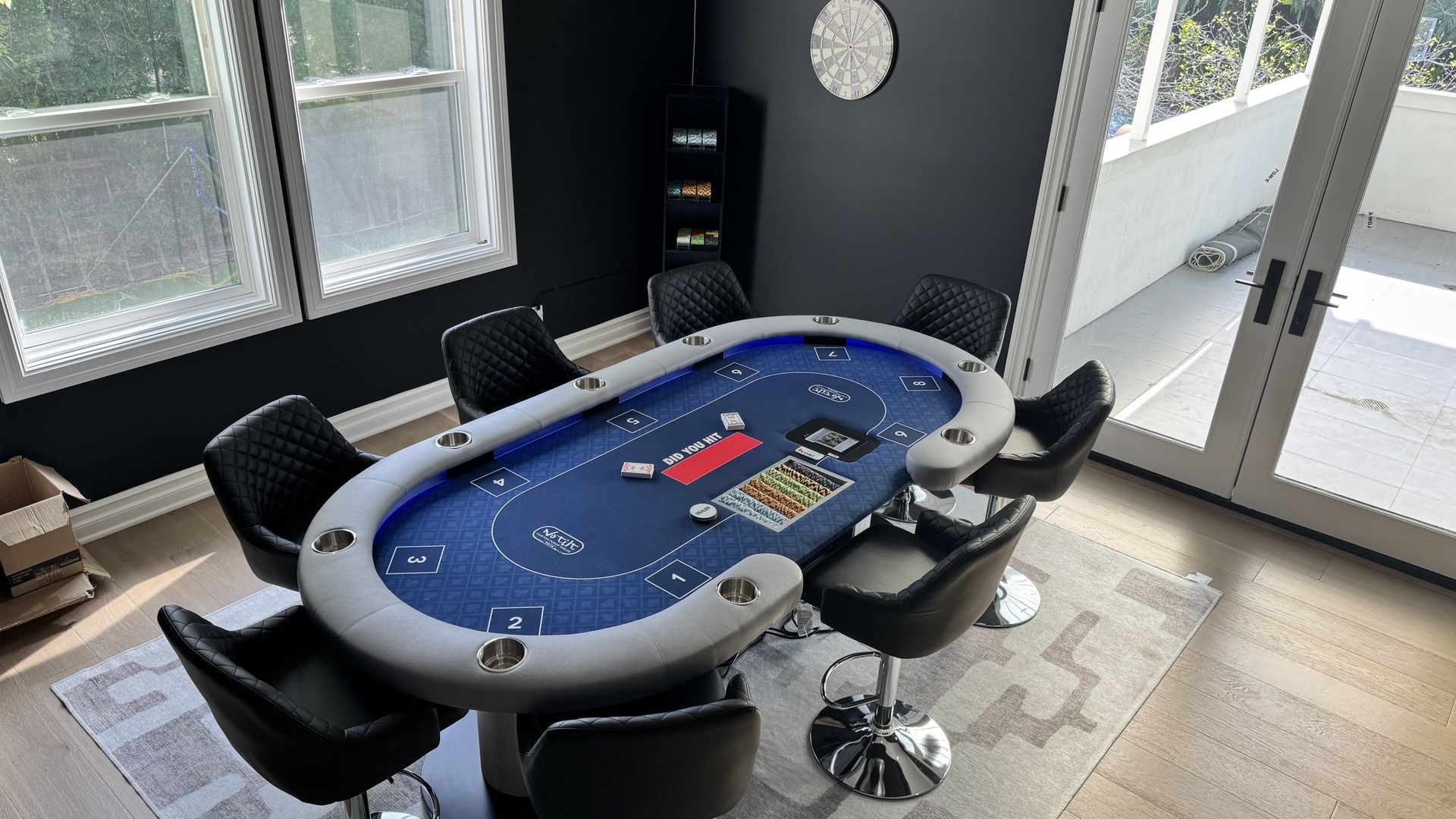 Custom Poker Table (chairs and chips Included)