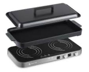 AMZCHEF FS-IRC121G Induction Cooker/Griddle Set