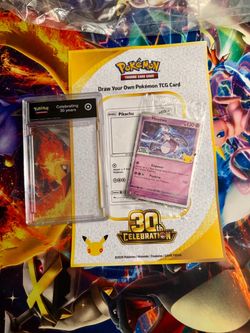 Target Draw Your Own Pokémon TCG Card 30th Celebration With Mewtwo Promo Sealed