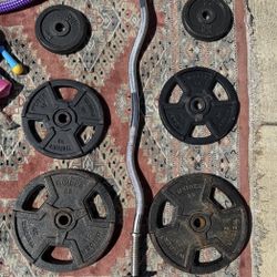 Curl Bar With Weight 