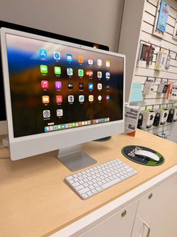 iMac 24 M3 (8GB RAM 256GB SSD with key board mouse