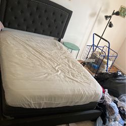 Gently Used Full Bed And Spring And Frame