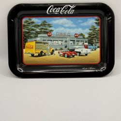 Coca Cola Brand-Jim Harrson Tray-1998 Mini Metal Tray