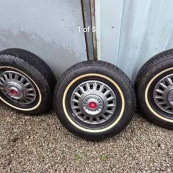 1968 MUSTANG 5 LUG TIRES & WHEELS 14"