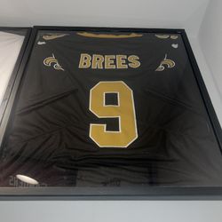Drew Brees New Orleans Saints NFL Stitched Jersey + Display Case