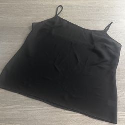 Apt. 9 Woman Camisole Tank Top Plus Size 2X Black loose Adjustable Straps