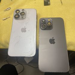 iPhone 14 Pro cracked 13 max back glass 16 plus screen 15 pro replacement 12 housing frame