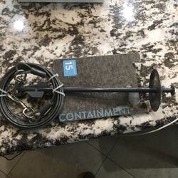 15’ Pet Temporary Containment Stake. New!