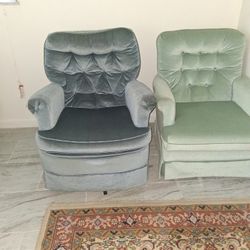 Vintage Swivel Armchairs