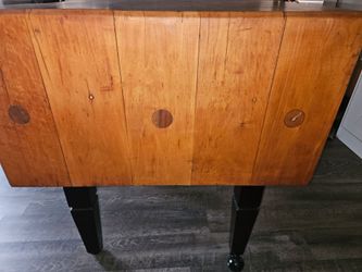 Butcher block table